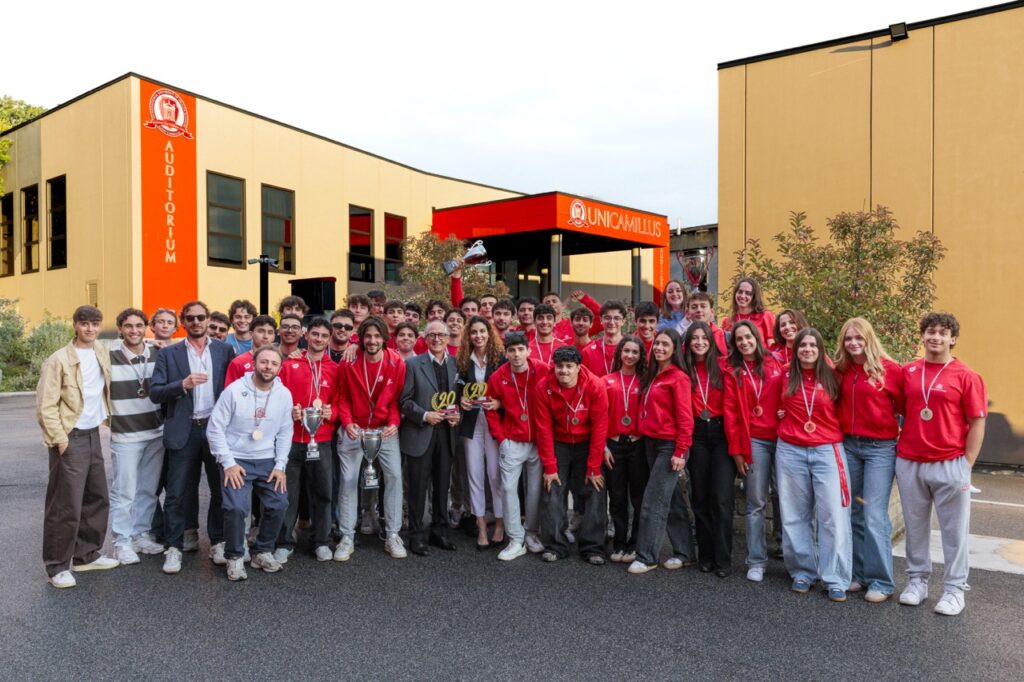 Daniele Masala con squadra UniCamillus -
